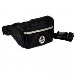 VIAGGI Unisex Black Waist Bag